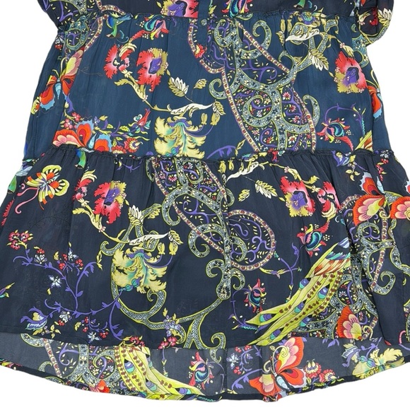 Johnny Was Silk Pottery Jasmine Dress Size Large - Picture 4 of 16